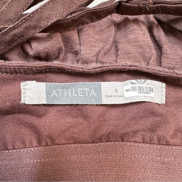 ATHLETA crisscross strappy sundress in chocolate brown, S. - Picture 6 of 10